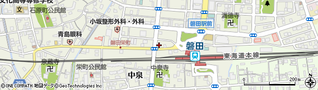静岡中央銀行磐田支店 ＡＴＭ周辺の地図
