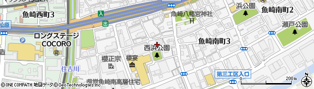 兵庫県神戸市東灘区魚崎南町4丁目8周辺の地図