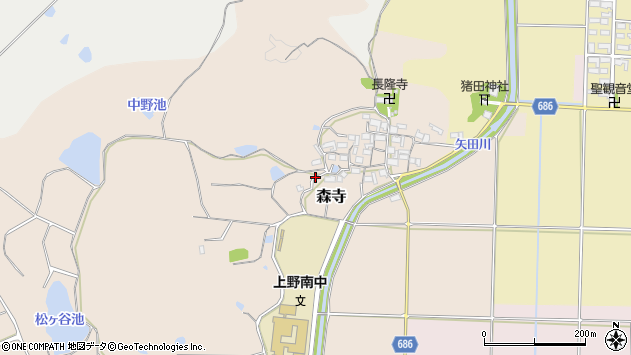 〒518-0126 三重県伊賀市森寺の地図