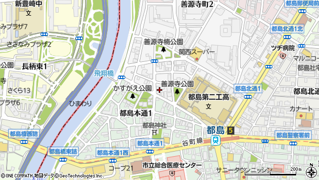 〒534-0015 大阪府大阪市都島区善源寺町の地図
