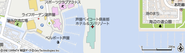 芦屋ベイコート倶楽部ホテル＆スパリゾート周辺の地図