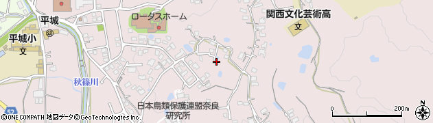 奈良県奈良市山陵町1136周辺の地図