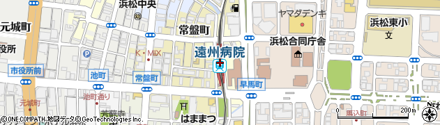遠州病院駅周辺の地図