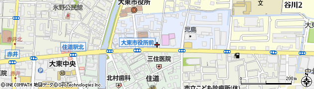 石松阪奈店周辺の地図