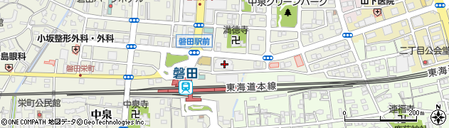 浜松磐田信用金庫東新町支店周辺の地図