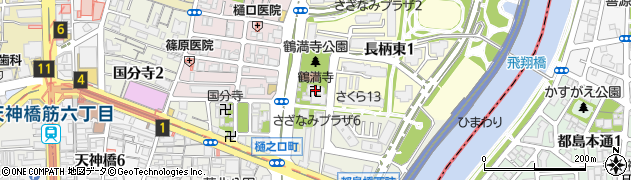 鶴満寺周辺の地図
