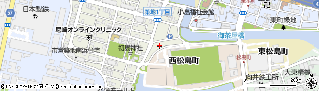 松島橋公園周辺の地図