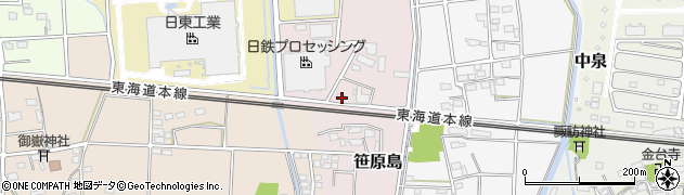 静岡県磐田市笹原島108周辺の地図