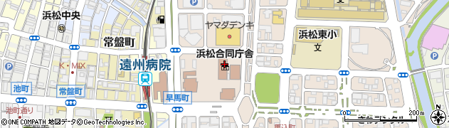 浜松西税務署周辺の地図