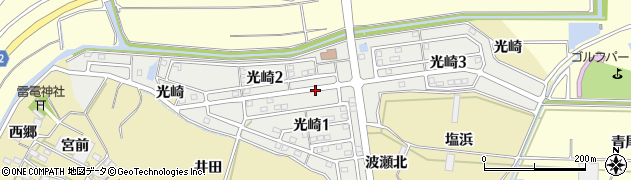 愛知県田原市光崎周辺の地図