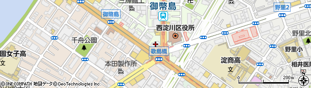 りそな銀行歌島橋支店 ＡＴＭ周辺の地図