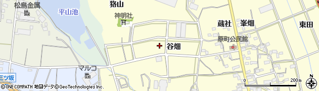 愛知県豊橋市原町谷畑周辺の地図