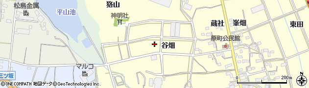 愛知県豊橋市原町（谷畑）周辺の地図