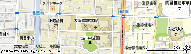 大阪信愛学院高等学校周辺の地図