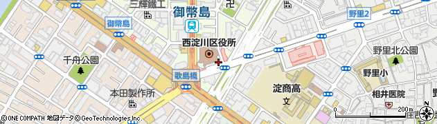 大阪市立　御幣島駅有料自転車駐車場周辺の地図