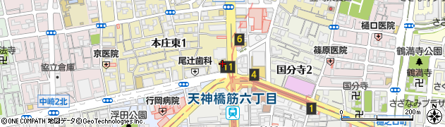 ファミリーマート天六駅前店周辺の地図