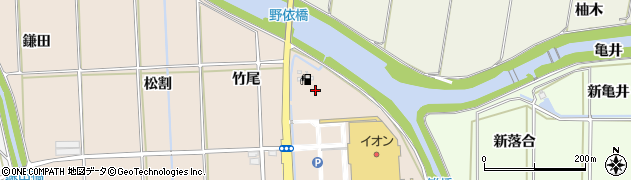 愛知県豊橋市野依町（落合）周辺の地図