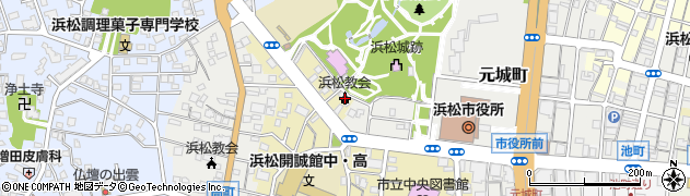 日本アッセンブリー教団　浜松キリスト教会周辺の地図
