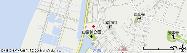 静岡県浜松市中央区雄踏町山崎周辺の地図