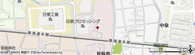 静岡県磐田市笹原島76周辺の地図