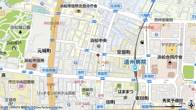 〒430-0949 静岡県浜松市中央区尾張町の地図
