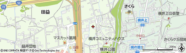 岡山県岡山市北区田益1323周辺の地図