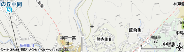 兵庫県神戸市中央区葺合町東野周辺の地図