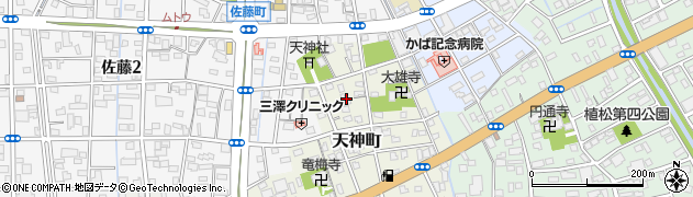 静岡県浜松市中央区天神町周辺の地図