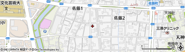 浜松佐藤郵便局周辺の地図