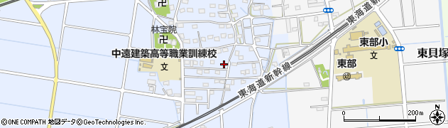 静岡県磐田市西貝塚1349周辺の地図