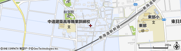 静岡県磐田市西貝塚1353周辺の地図