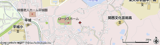 奈良県奈良市山陵町2117周辺の地図