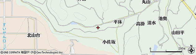 愛知県知多郡南知多町片名平床周辺の地図