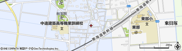 静岡県磐田市西貝塚1387周辺の地図