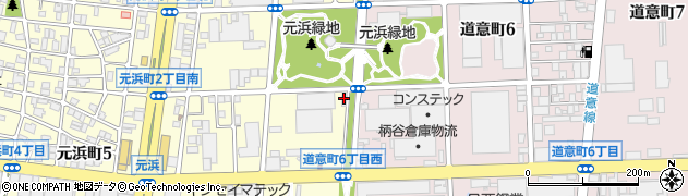 尼崎南運輸周辺の地図