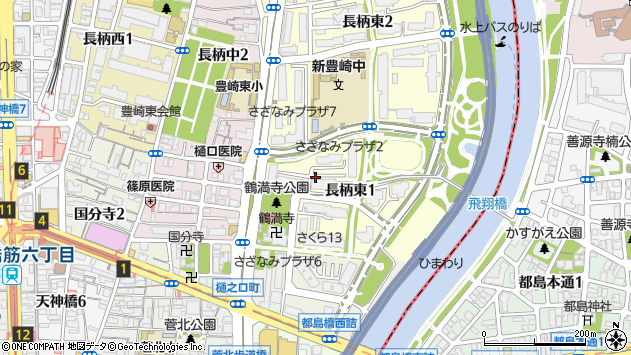 〒531-0063 大阪府大阪市北区長柄東の地図