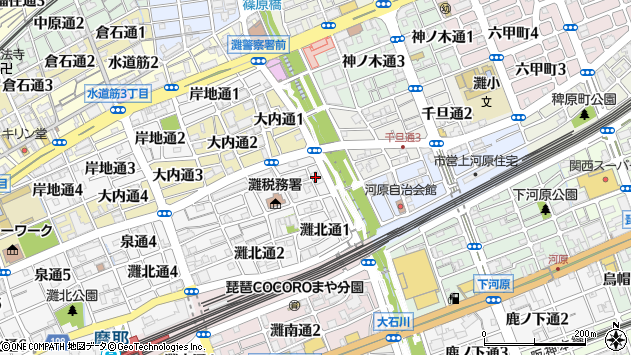 〒657-0834 兵庫県神戸市灘区泉通の地図