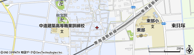 静岡県磐田市西貝塚1388周辺の地図