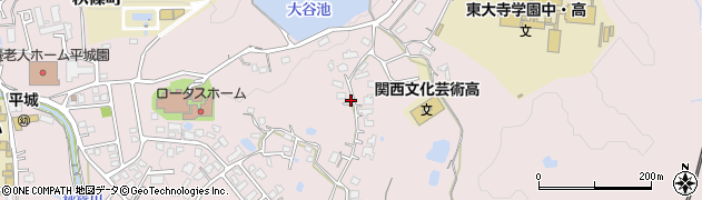 奈良県奈良市山陵町2164周辺の地図