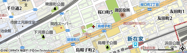 琵琶町公園周辺の地図