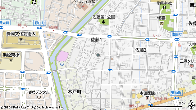 〒430-0807 静岡県浜松市中央区佐藤の地図