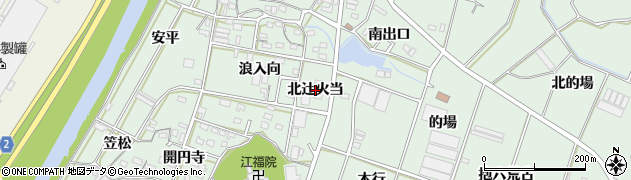 愛知県豊橋市大崎町（北辻火当）周辺の地図
