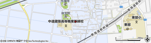 静岡県磐田市西貝塚1418周辺の地図