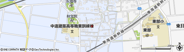 静岡県磐田市西貝塚1416周辺の地図