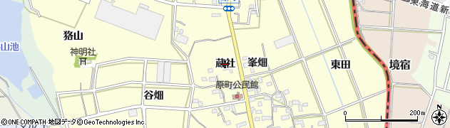 愛知県豊橋市原町（蔵社）周辺の地図