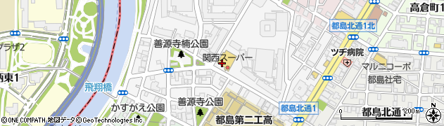 大阪府大阪市都島区善源寺町周辺の地図