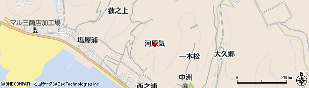 愛知県南知多町（知多郡）豊浜（河原気）周辺の地図
