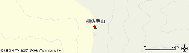 樋佐毛山周辺の地図