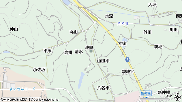 〒470-3502 愛知県知多郡南知多町片名の地図