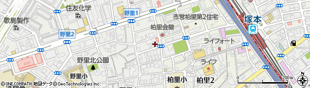 尼崎信用金庫塚本支店周辺の地図